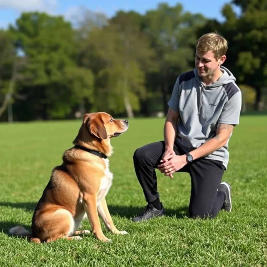 dog sit command training