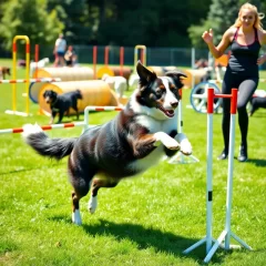 Dog agility training