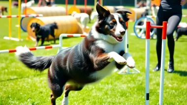 Dog agility training